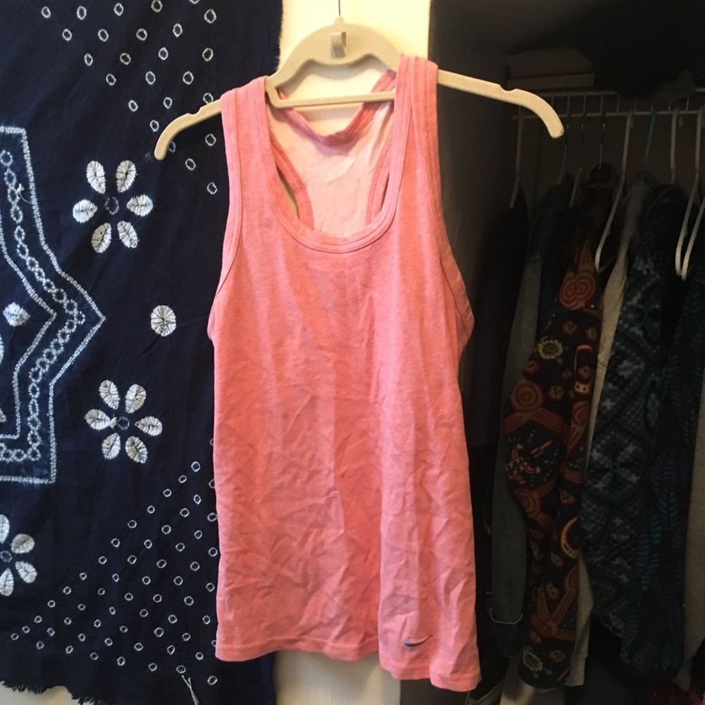Pink Nike Dri-Fit tank